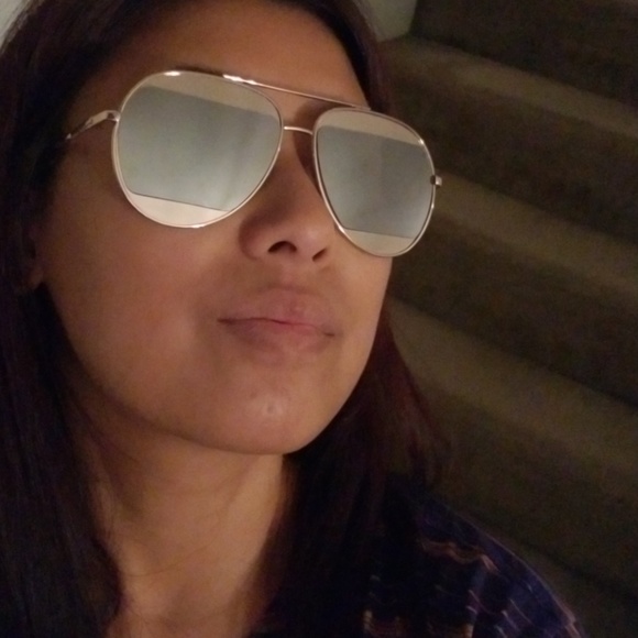 Two-tone Mirrored sunglasses in Gold & Silver - Picture 8 of 8